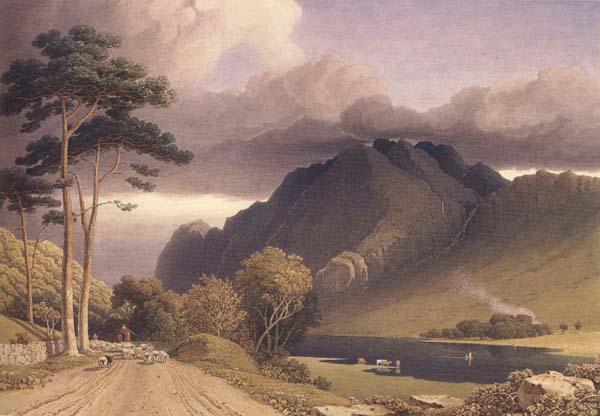 George Fennel Robson Loch Lubnaig,Perthshire (mk470 China oil painting art
